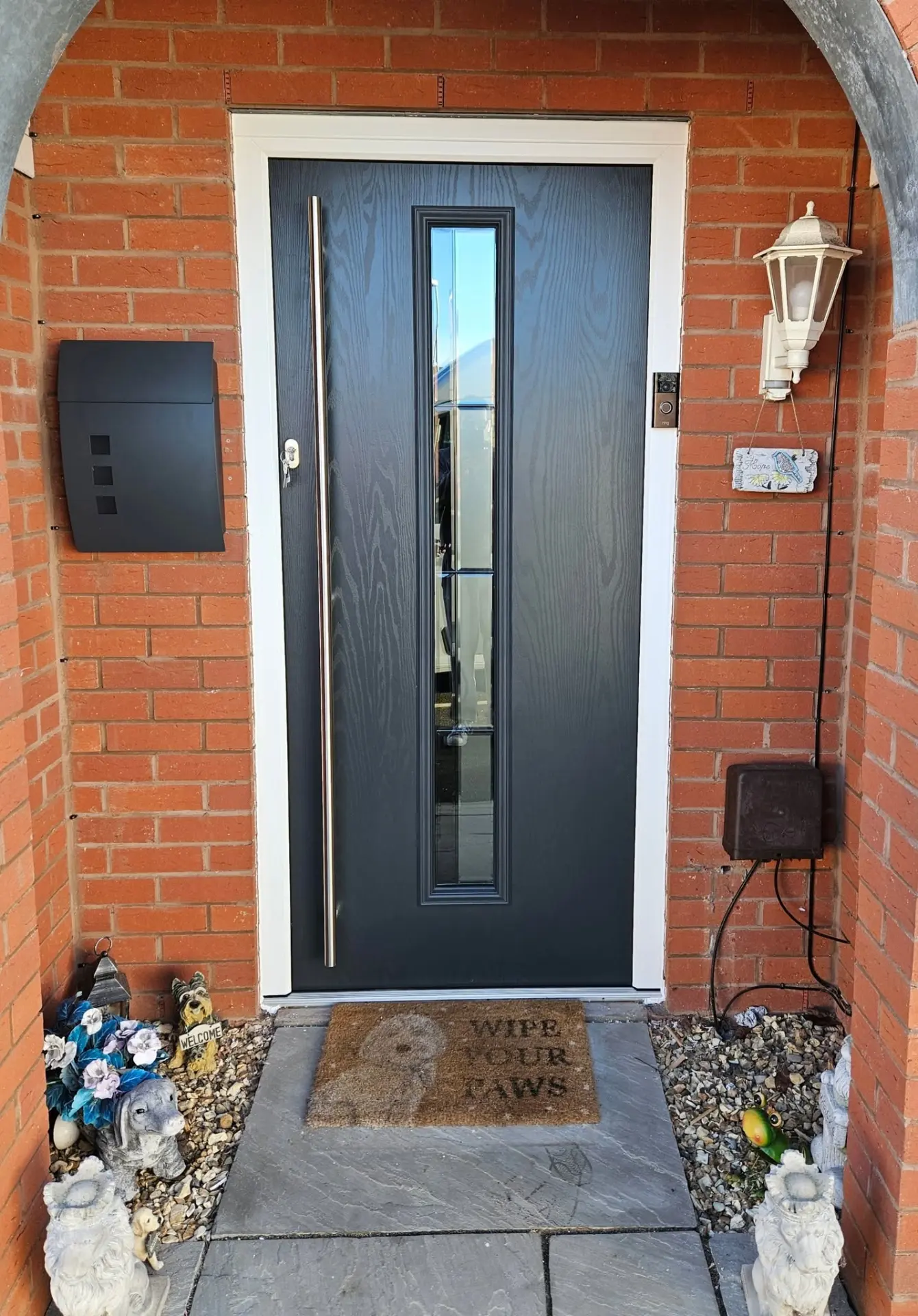 Front door fitted